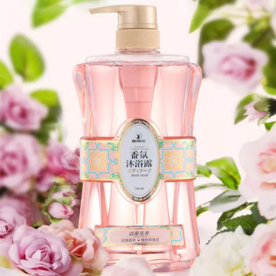 Refreshing Natural Shower Gel Rose Scented Flower Extracts For Perfume SPA