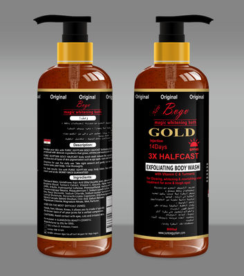 Charcoal Bamboo Exfoliating Shower Gel Deep Cleansing Pure Liquid Soap