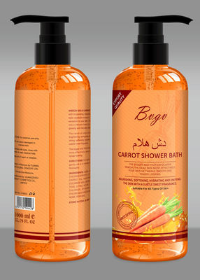 Whitening Tonifying Carrot Liquid Soap Vegetales Vitamins Body Wash Gel